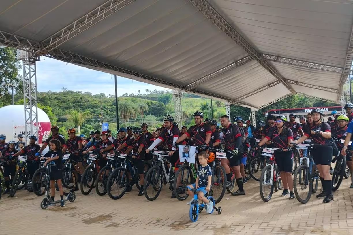 Passeio ciclístico neste domingo, 21/01, em Brumadinho lembra vítimas do rompimento da barragem da Vale: ações penais sem conclusão (Foto: Avabrum)