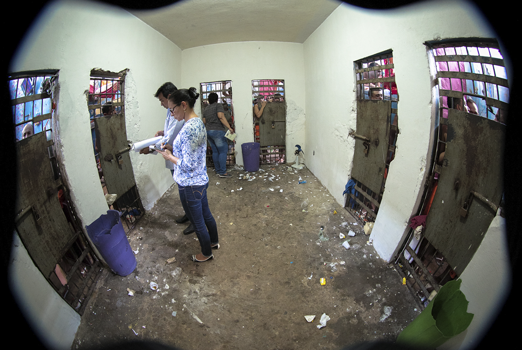 Inspeção da ONG Conectas: denúncias de violações dos direitos das pessoas encarceradas à Comissão Interamericana de Direitos Humanos (Foto: Conectas)
