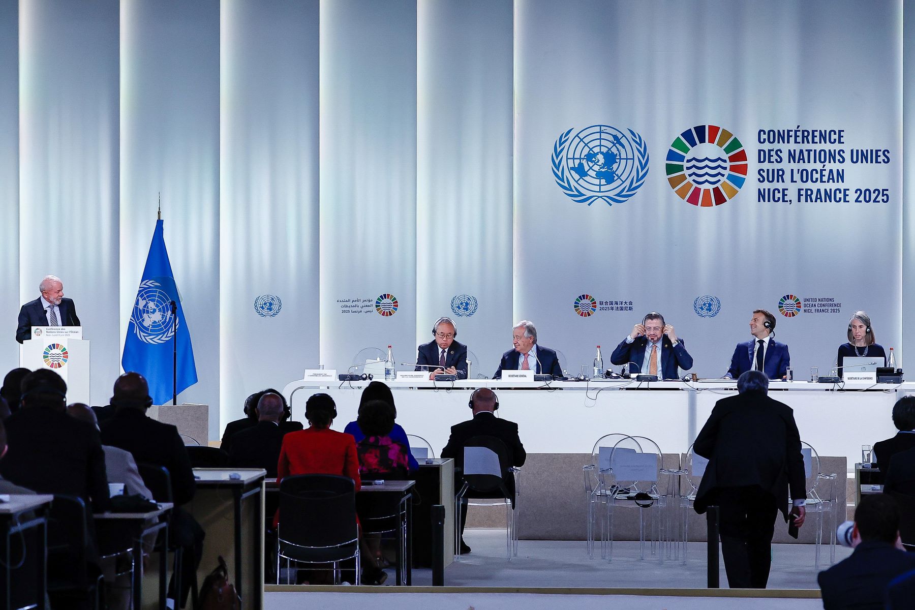 Lula discursa na abertura da Conferência dos Oceanos da ONU: Brasil não assina declaração contra poluição plástica (Foto: Ricardo Stuckert / PR / Agência Brasil)