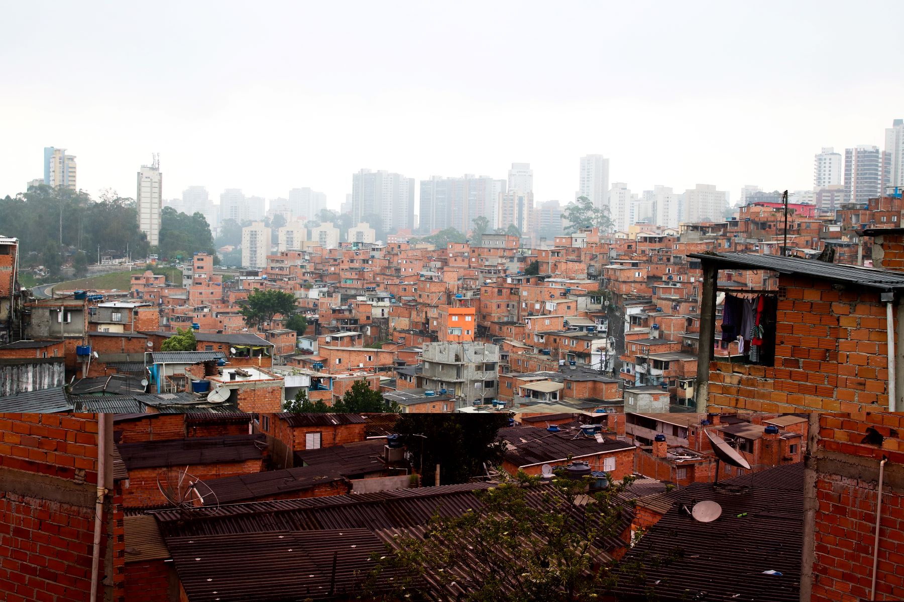 A favela de Paraisópolis na capital paulista: Região Metropolitana de São Paulo lidera em área de favelas (Foto:Rovena Rosa / Agência Brasil - 09/12/2019)